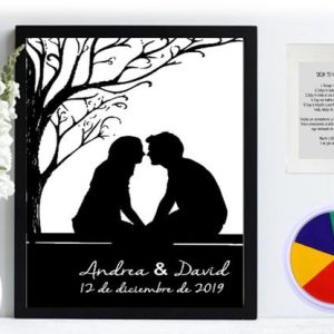 Árbol de huellas pareja.