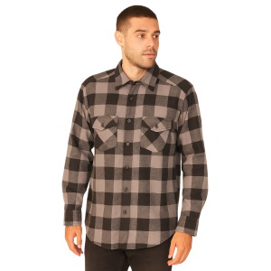 Camisa Leñadora Hombre Gris Osc
