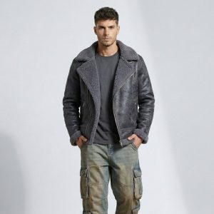 Chaqueta Aviadora Stephano Gris