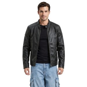 Chaqueta Ecocuero Berlín Hombre Negro