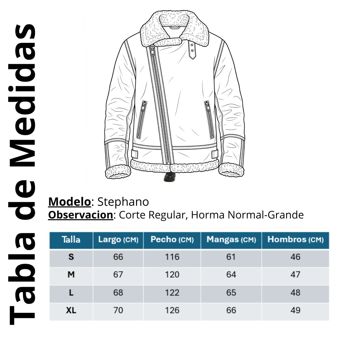 Chaqueta Aviadora Stephano Negra - Imagen 6