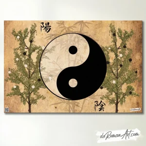 Cuadro Yin Yang en Lienzo